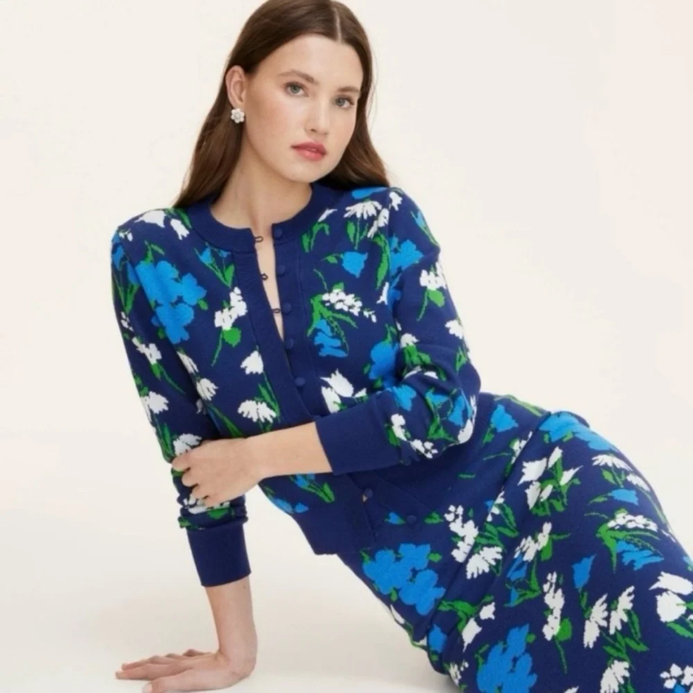 Kate spade x target floral sweater midi skirt